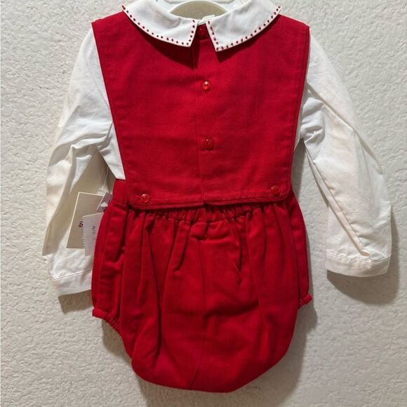 NWT Sophie & Lucas curdory kids  Overall  in red white - Picture 4 of 6